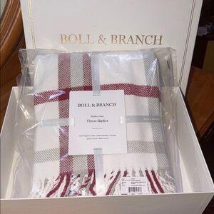 Boll & Branch Modern Plaid Throw Blanket